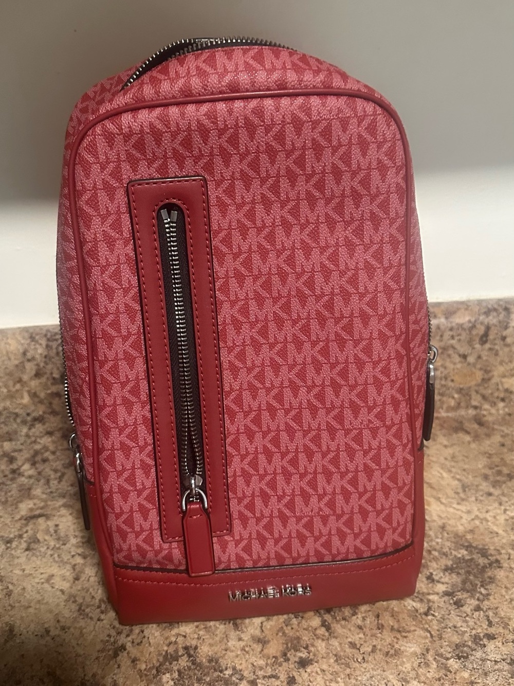 Michael Kors Red Logo Sling Bag